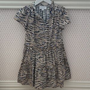 Hunter Bell Navy and Cream Kids Dress